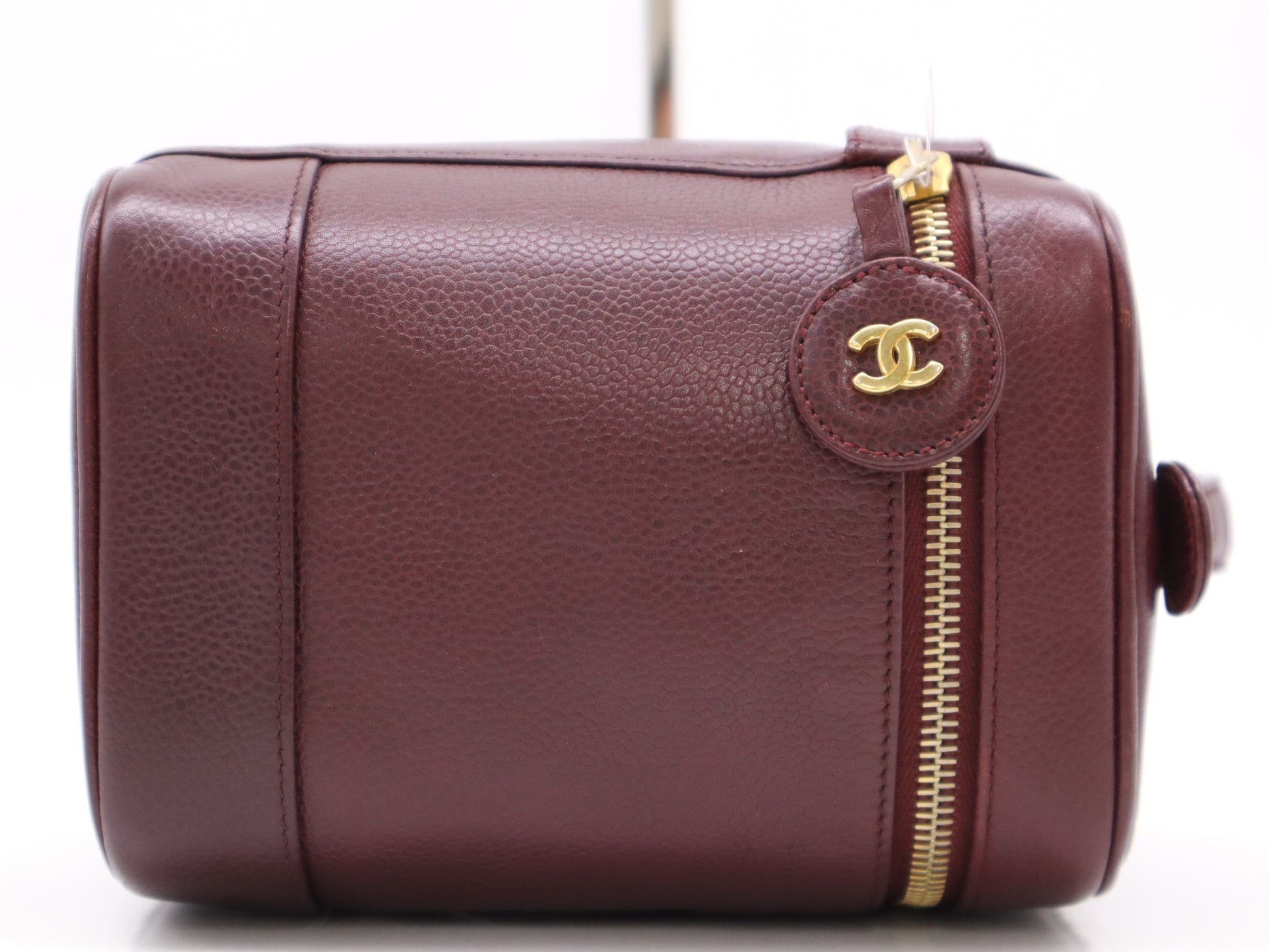 CHANEL Caviar Skin Vanity Bag Serial Blurring Handbag