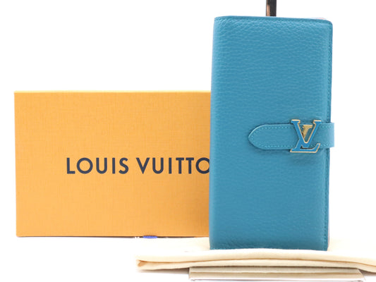 LOUIS VUITTON M81499 Tryon LV Vertical Wallet Capucine Colvert Wallet with Box & Storage Bag
