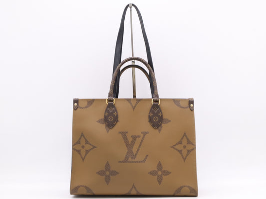 LOUIS VUITTON M45321 Reverse On-the-Go MM Tote Bag