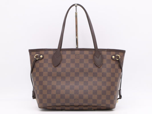 LOUIS VUITTON N51109 Damier Neverfull PM Tote Bag with Dust Bag