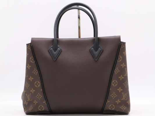 LOUIS VUITTON M41061 Monogram Canvas Tote W PM Chocolate Handbag
