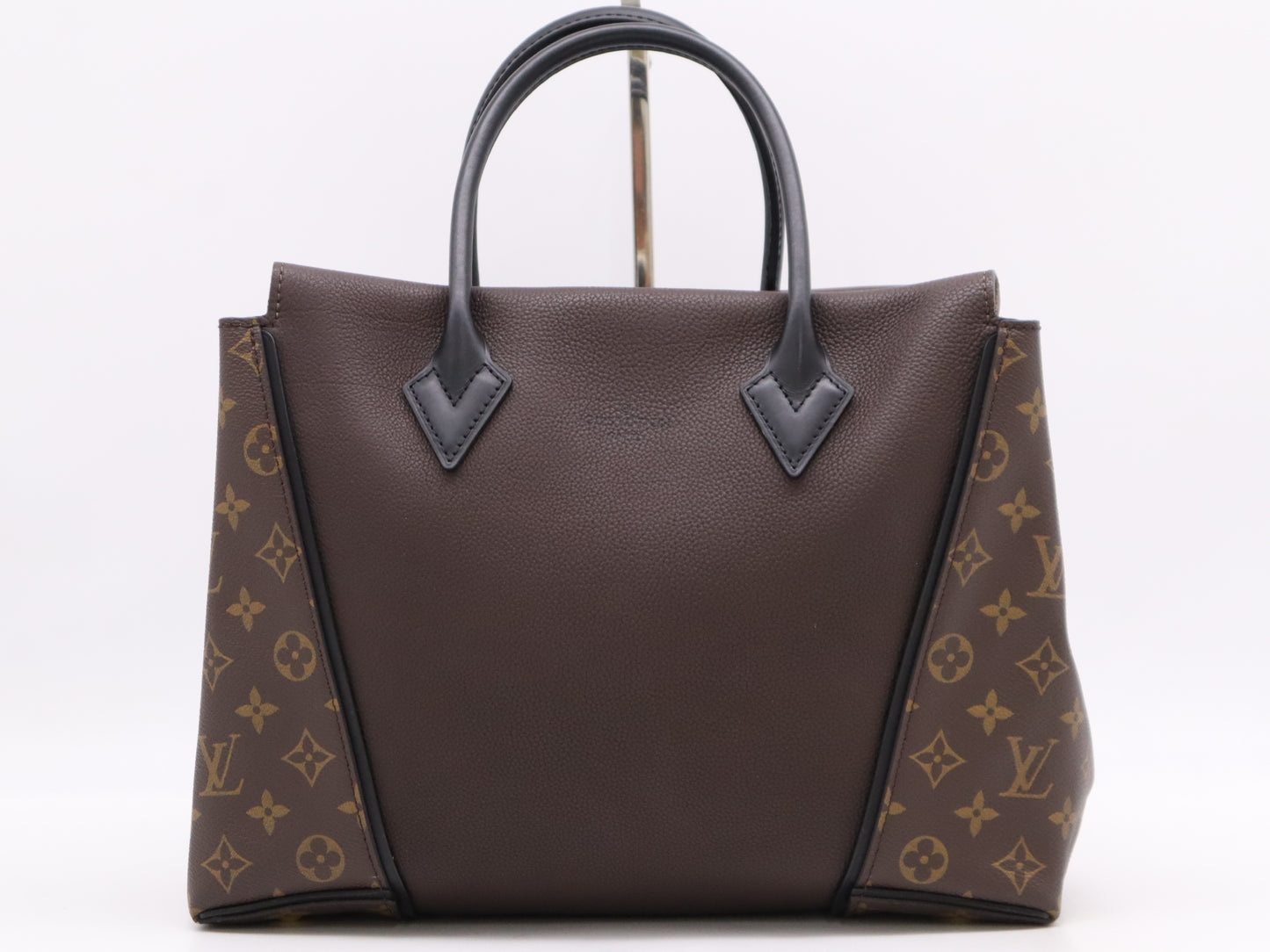 LOUIS VUITTON M41061 Monogram Canvas Tote W PM Chocolate Handbag