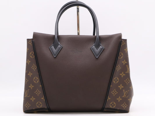 LOUIS VUITTON M41061 Monogram Canvas Tote W PM Chocolate Handbag
