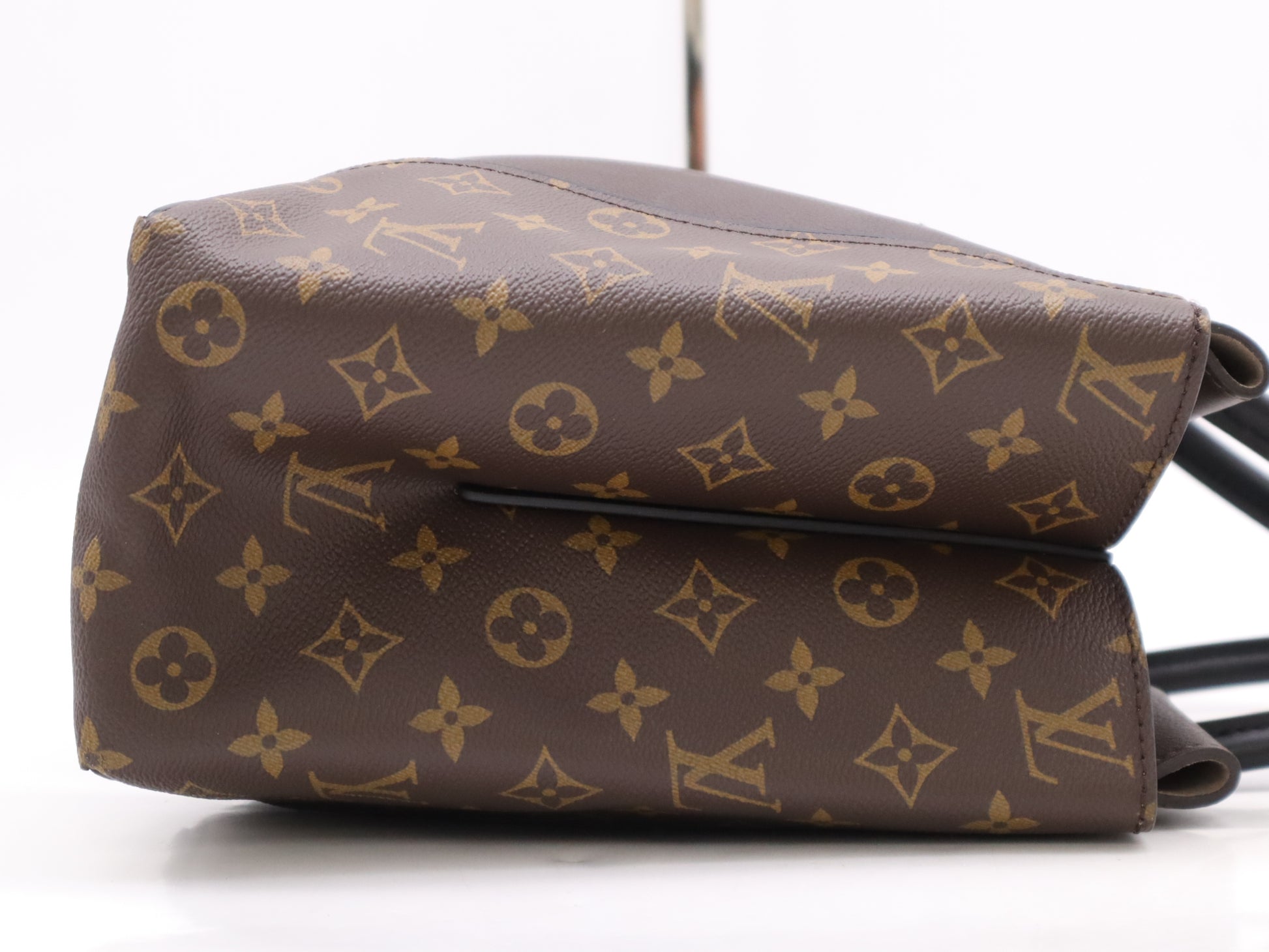 LOUIS VUITTON M41061 Monogram Canvas Tote W PM Chocolate Handbag
