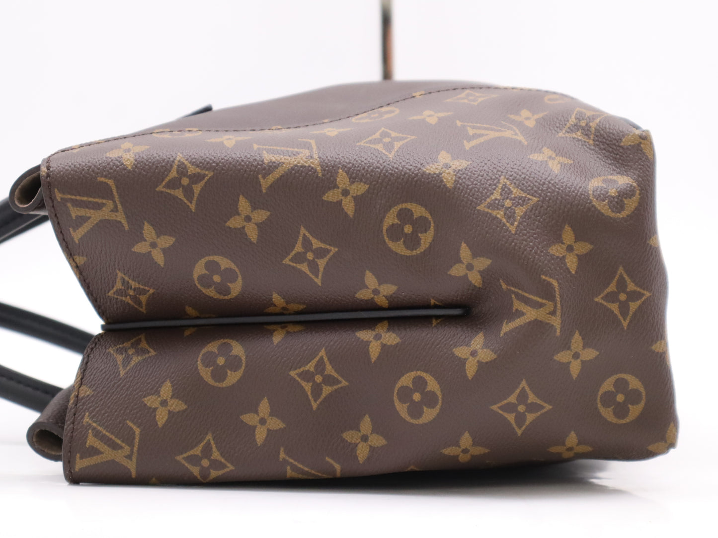 LOUIS VUITTON M41061 Monogram Canvas Tote W PM Chocolate Handbag