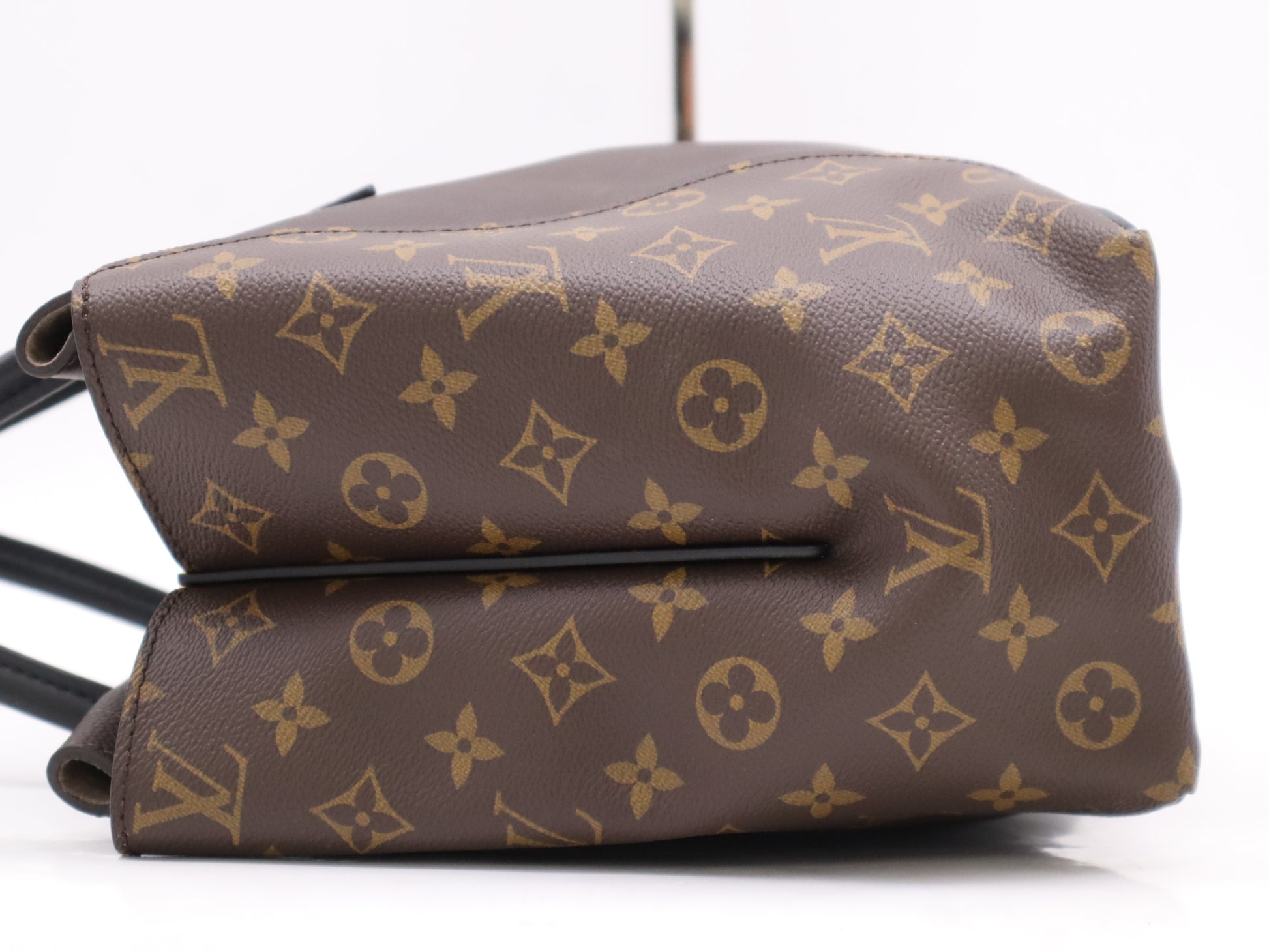 LOUIS VUITTON M41061 Monogram Canvas Tote W PM Chocolate Handbag