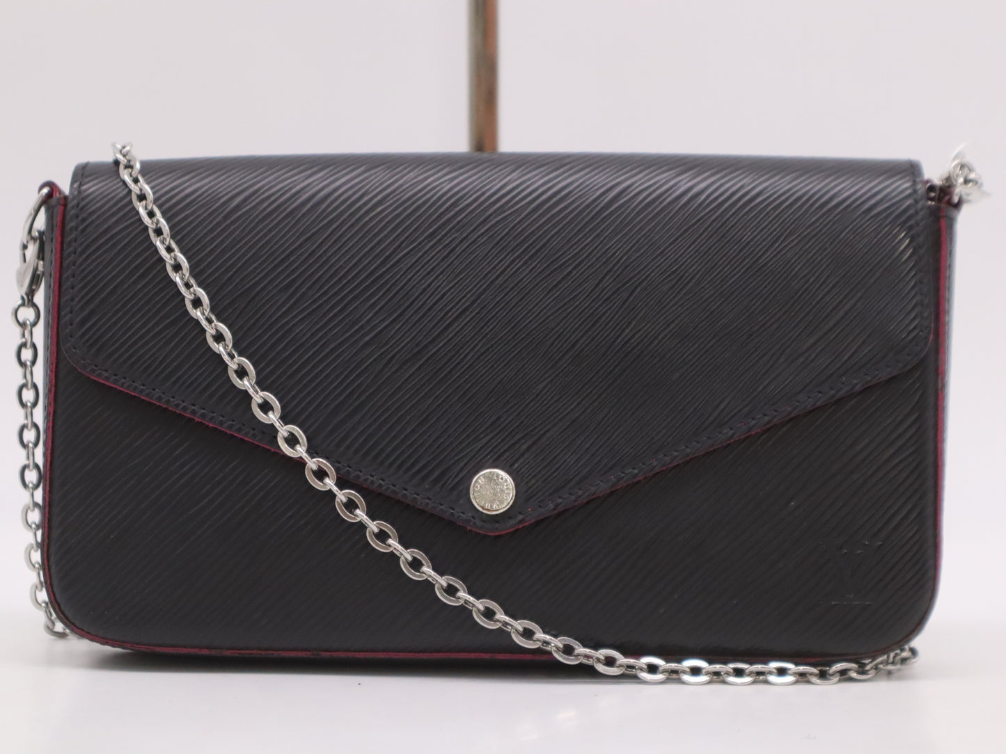 LOUIS VUITTON M64579 Pochette Felice Shoulder Bag in Noir Hot Pink