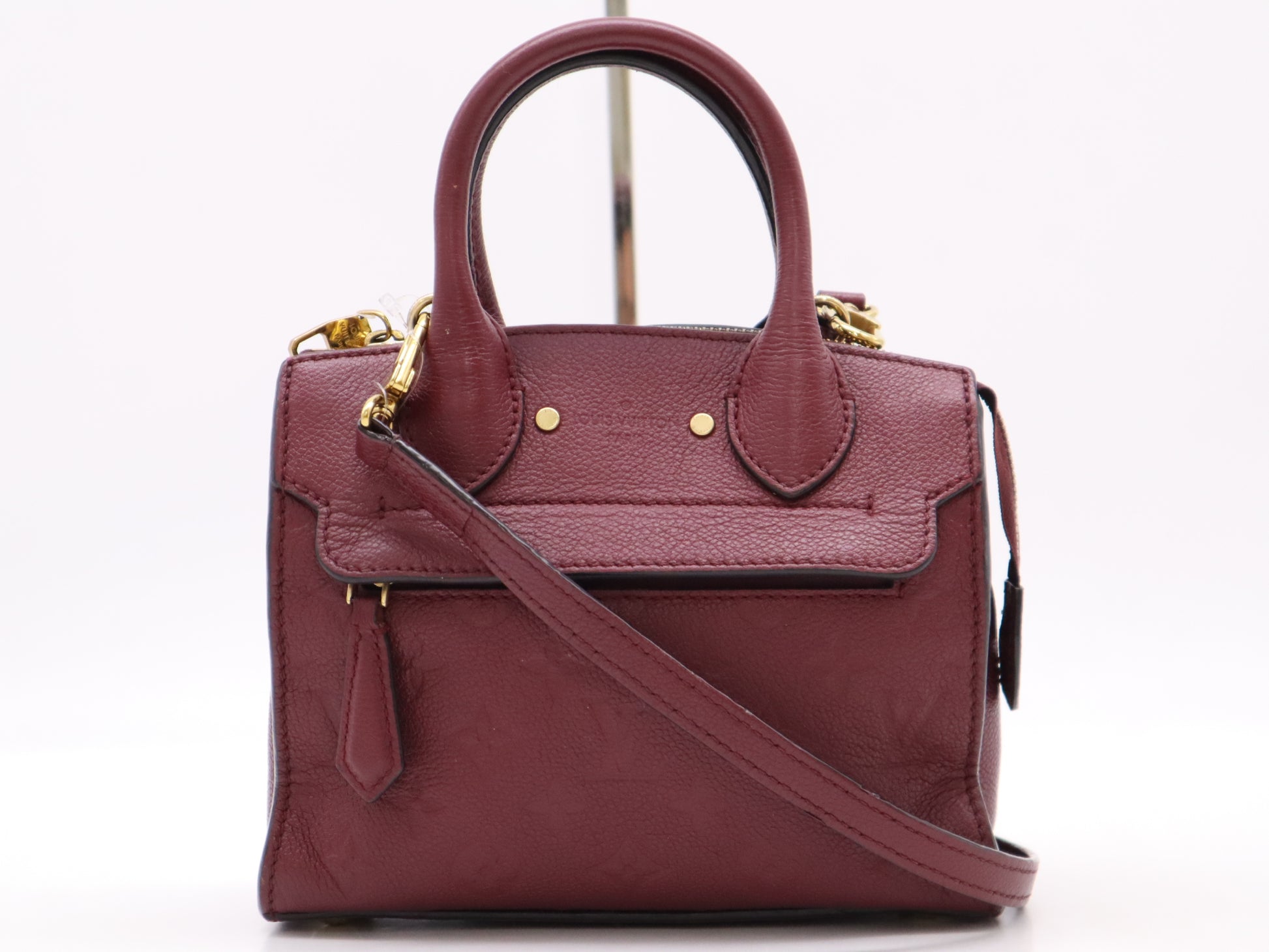 LOUIS VUITTON M43218 Empreinte Pont Neuf Mini Raisin Handbag with Shoulder Strap