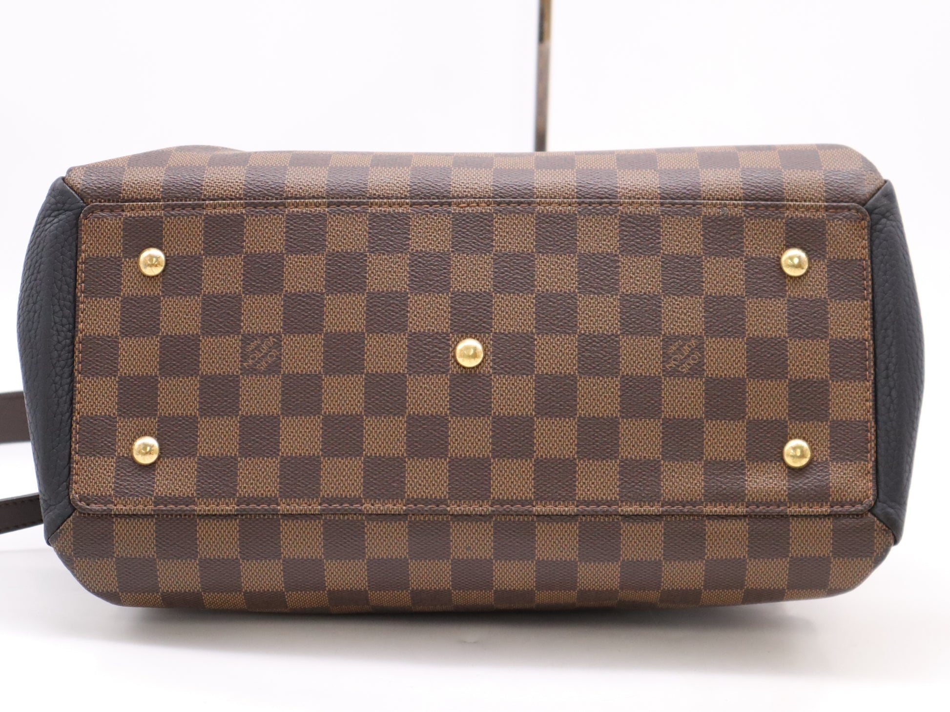 LOUIS VUITTON N41487 Damier Normandy Handbag with Cadena, Two Keys, Cloche, and Shoulder Strap