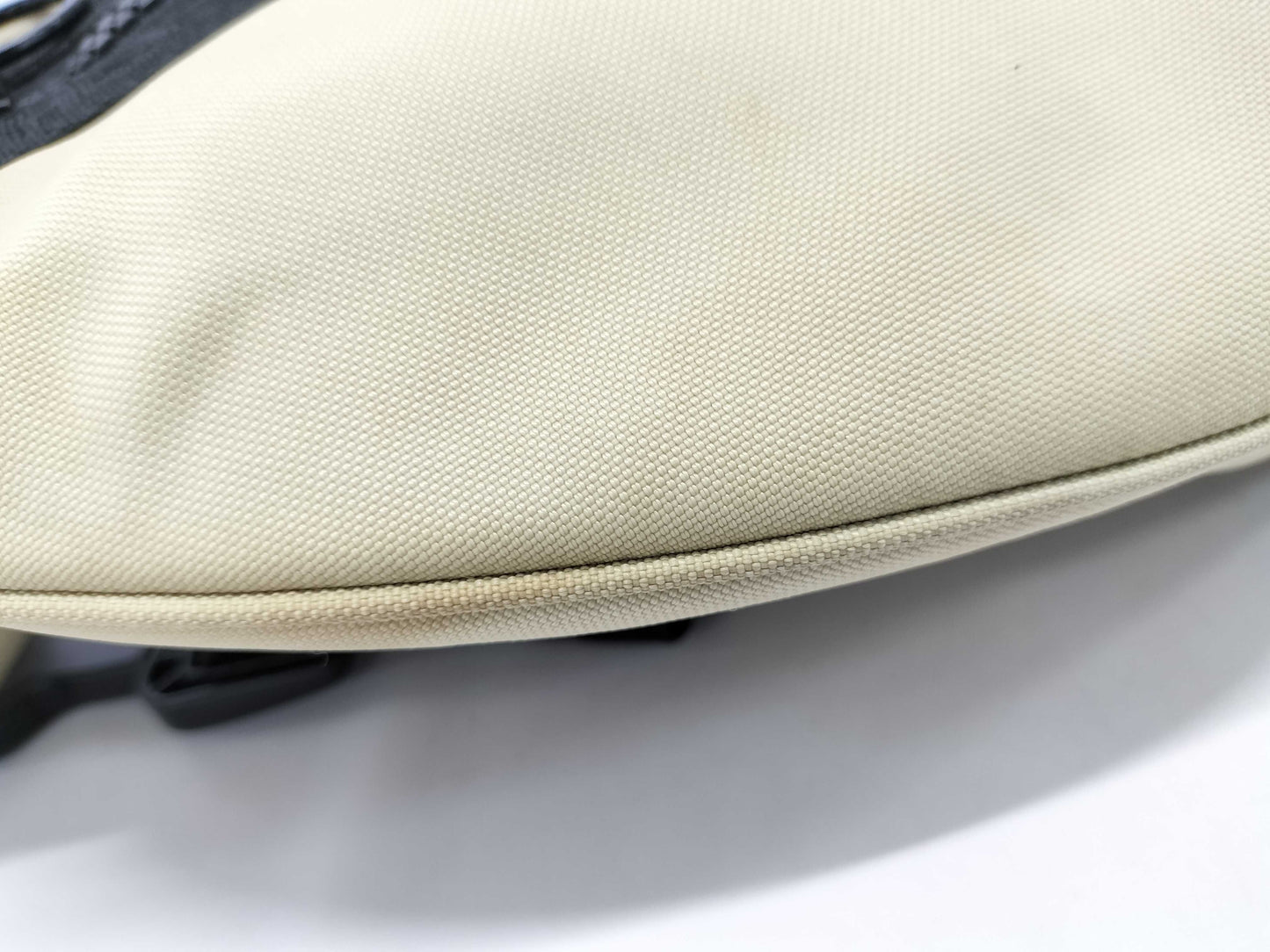CHANEL Sport Line Banana Waist Bag, Nylon, Beige, Sticker, Card, 7865548, Shoulder Bag with Card