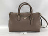 COACH CR156 Leather Georgia Satchel 2-Way Handbag, Brown, with Strap