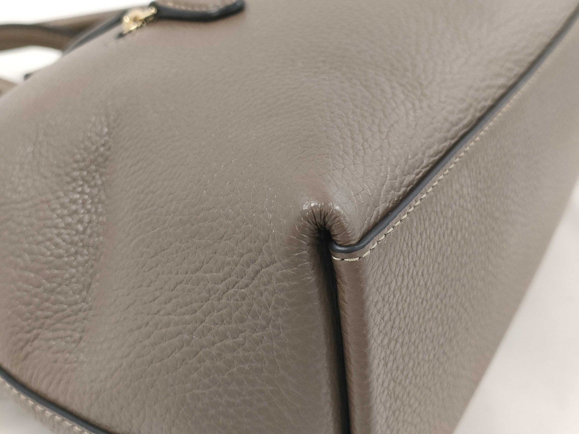 COACH CR156 Leather Georgia Satchel 2-Way Handbag, Brown, with Strap