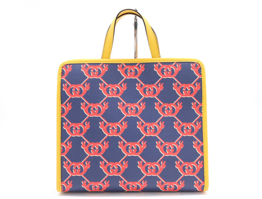 GUCCI 605614 GG Supreme Canvas Children's Tote Bag Handbag