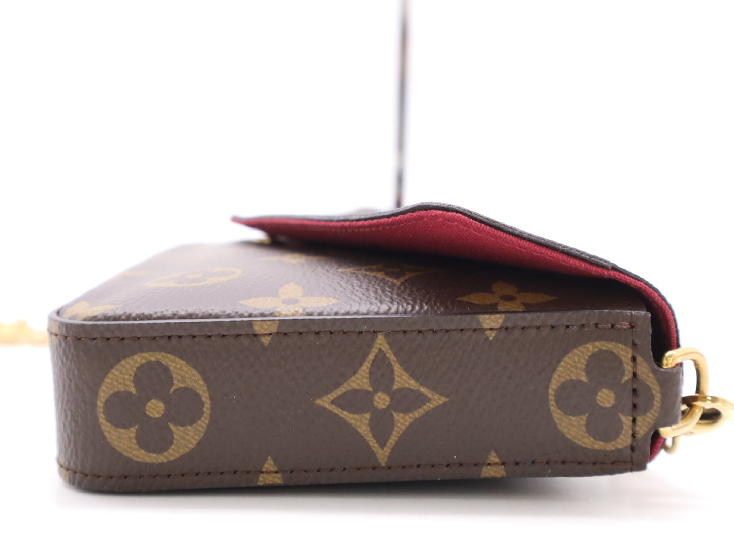LOUIS VUITTON M81896 Monogram Pochette Felicie Shoulder Bag with Shoulder Strap