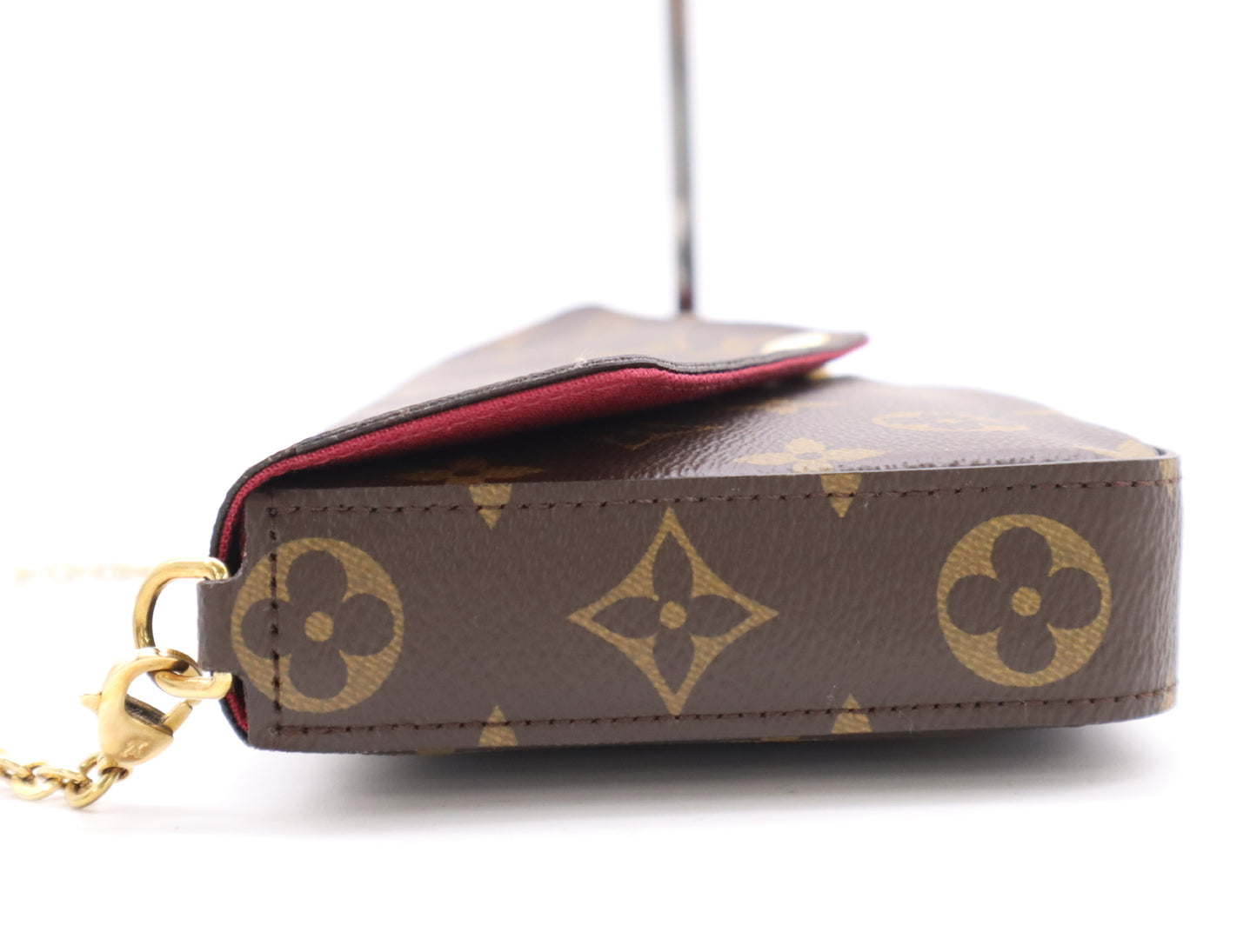LOUIS VUITTON M81896 Monogram Pochette Felicie Shoulder Bag with Shoulder Strap