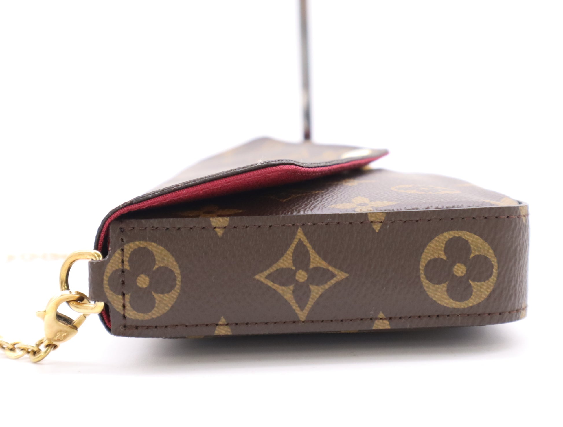 LOUIS VUITTON M81896 Monogram Pochette Felicie Shoulder Bag with Shoulder Strap