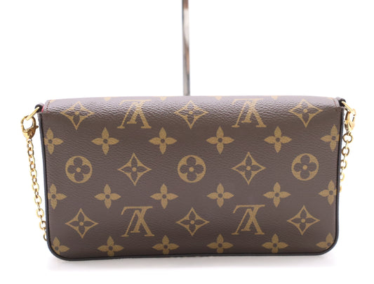 LOUIS VUITTON M81896 Monogram Pochette Felicie Shoulder Bag with Shoulder Strap
