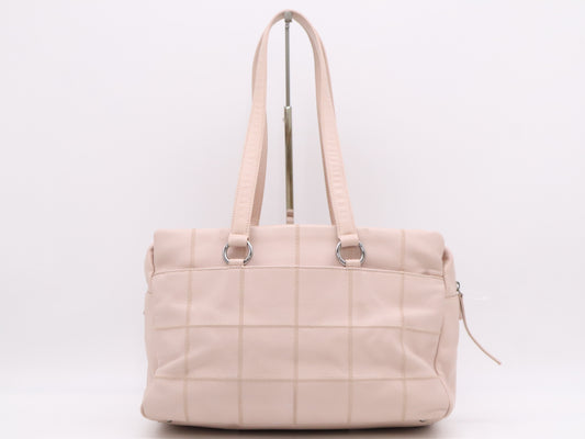 CHANEL Caviar Skin Chocolate Bar Shoulder Bag, Pink, Sticker, Card, 9842527 Shoulder Bag