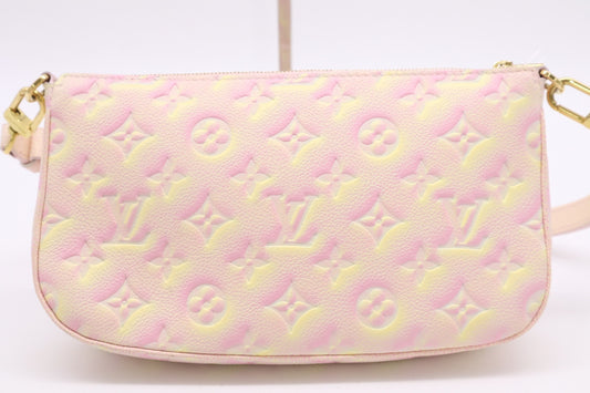 LOUIS VUITTON M46093 Multi Pochette Accessoires Shoulder Bag with Shoulder Strap, Box, and Dust Bag RFID Verified No Serial Tag