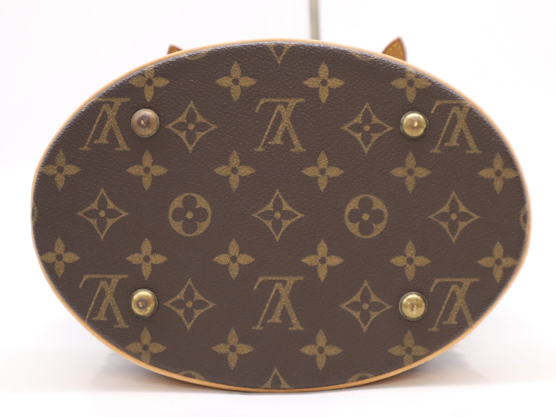 LOUIS VUITTON M42238 Monogram Bucket PM Tote Bag with Pouch
