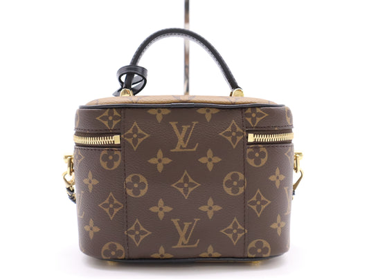 LOUIS VUITTON M45165 Reverse Vanity NV PM RFID Verified, No Serial Tag, Dust Bag, Cloche, Padlock, and Two Keys Included Shoulder Bag