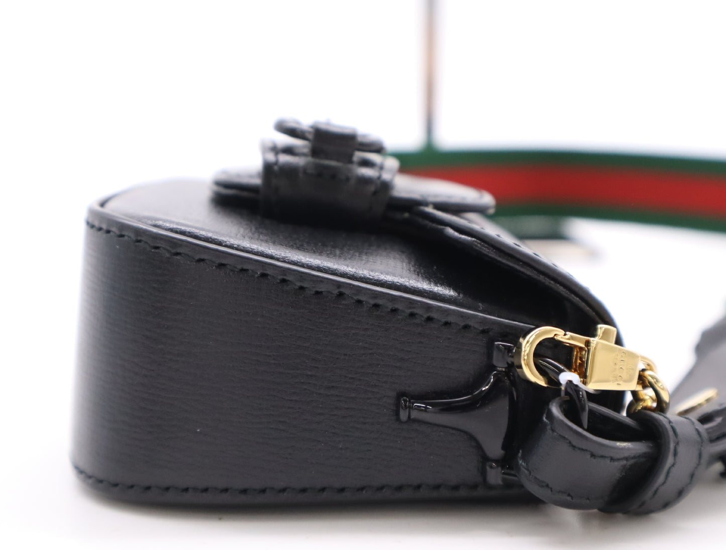 GUCCI 726863 Leather Mini Horsebit Shoulder Bag with Dust Bag and Box