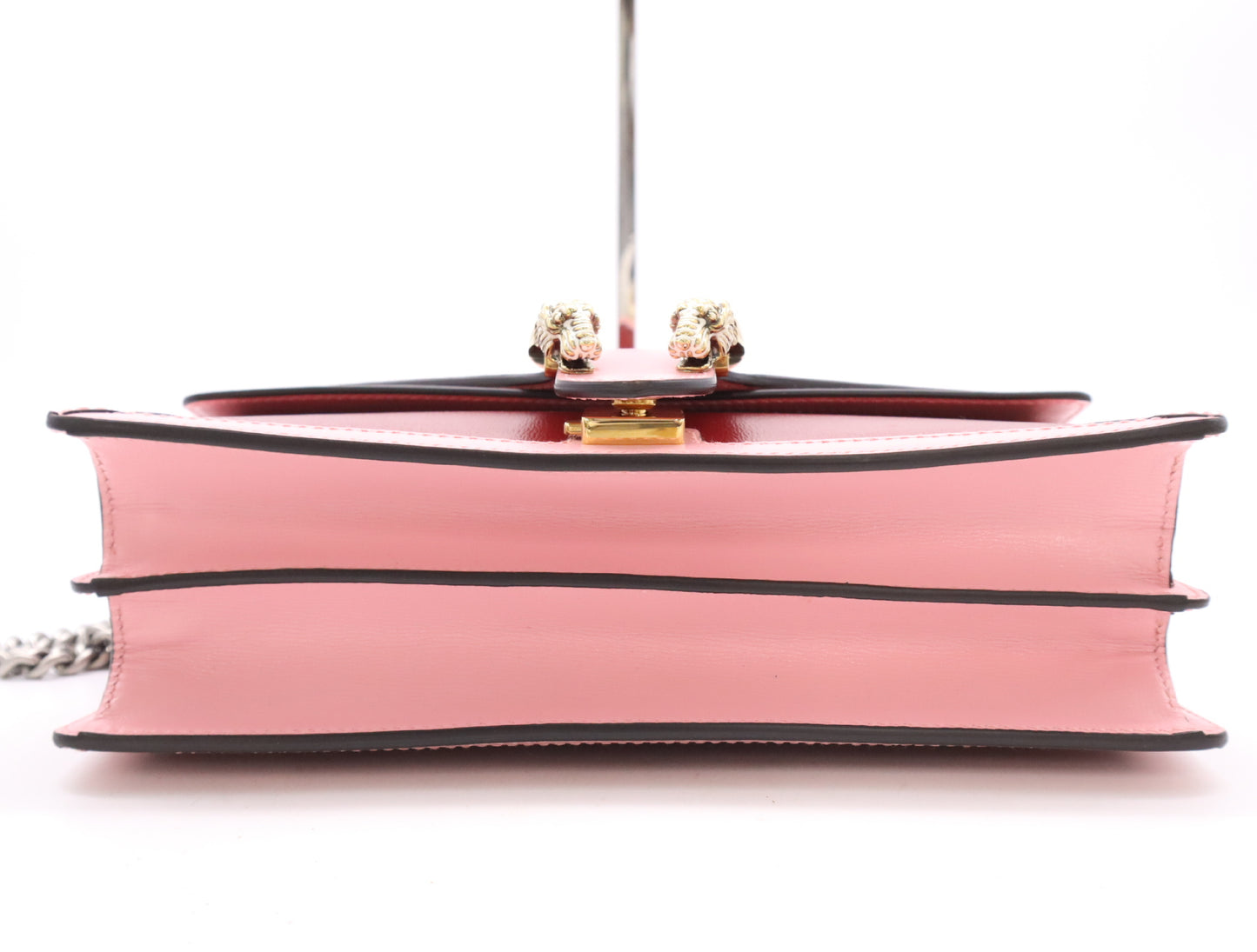 GUCCI 400249 Bicolor Dionysus Chain Shoulder Bag in Pink and Red Leather with Dust Bag