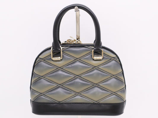 LOUIS VUITTON M23576 Leather Alma BB Maltage Handbag, RFID Verified, Includes Shoulder Strap, Box, Padlock, Two Keys, and Cloche