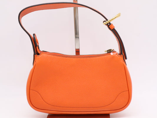 GUCCI 739076 Other Line Bag GG Marmont Aphrodite Handbag in Orange with Dust Bag