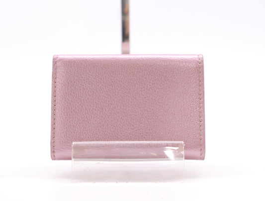 LOUIS VUITTON M69813 Leather Portefeuille Lock Mini Crystal Rose Wallet with Box and Dust Bag