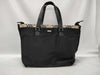 BURBERRY Nova Check Tote Bag Nylon Leather Black Tote Bag