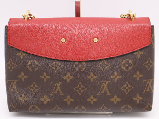 LOUIS VUITTON M43713 Monogram Saint-Placide Cerise Shoulder Bag