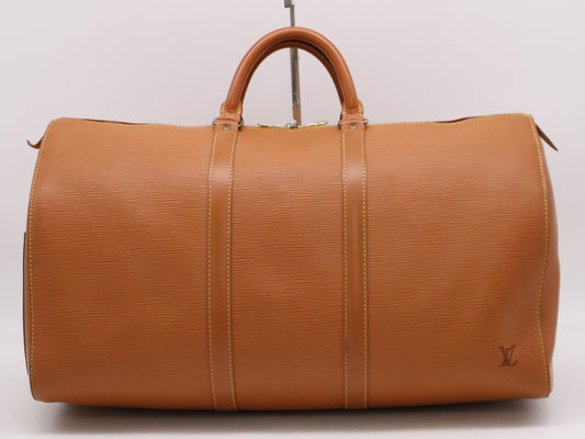 LOUIS VUITTON M42968 EpiKeepall 50 Zipangu Gold Boston Bag