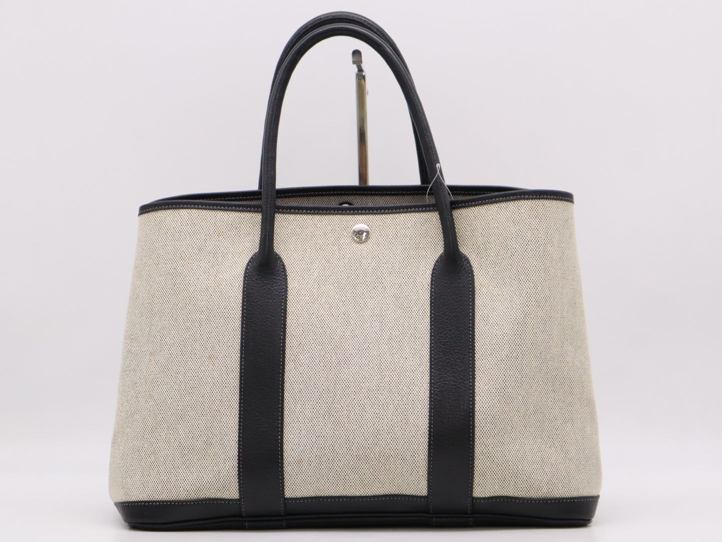 HERMES Garden Party PM Toile H Tote Bag, □J Stamp, 2006 Tote Bag