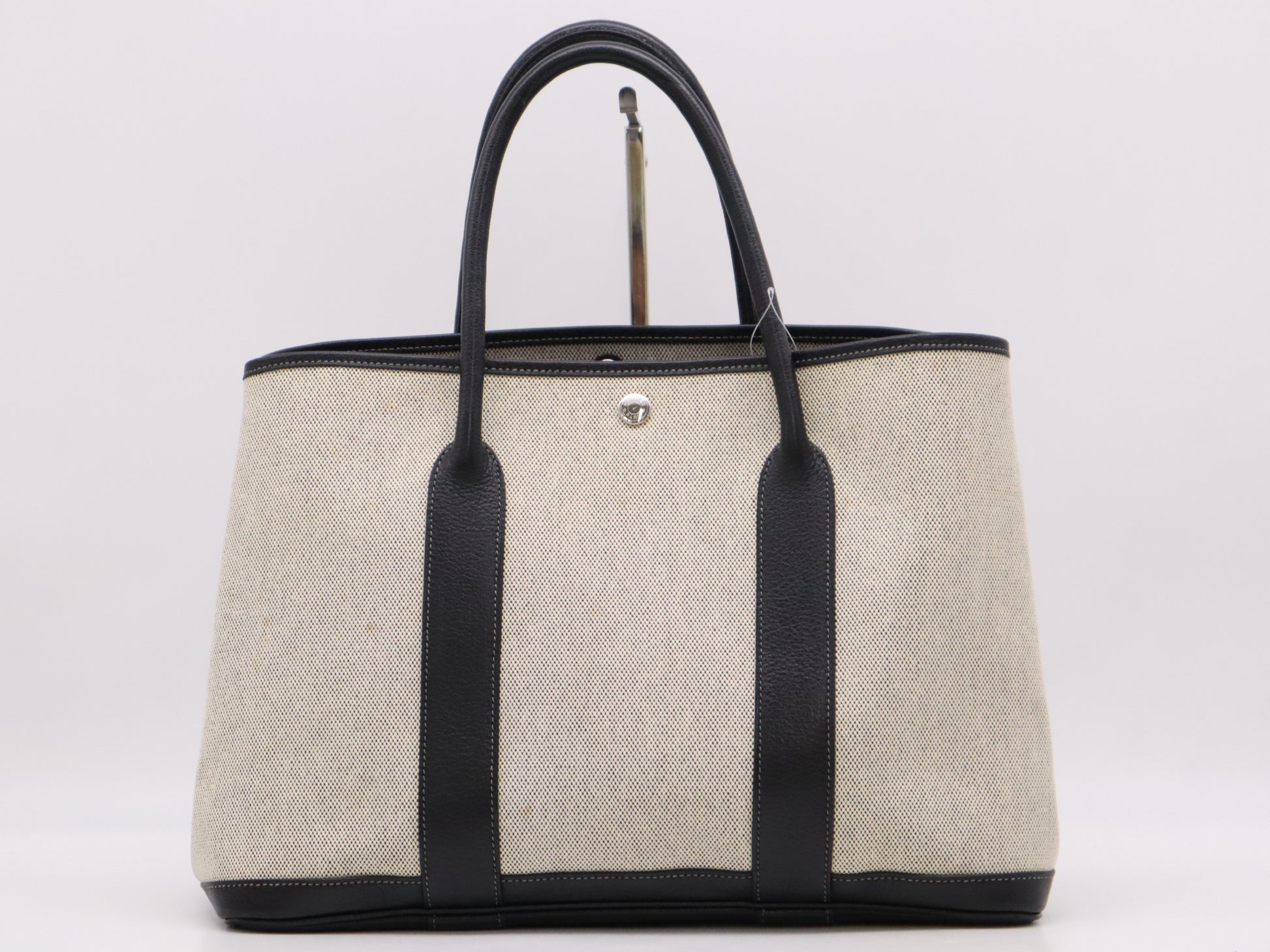 HERMES Garden Party PM Toile H Tote Bag, □J Stamp, 2006 Tote Bag