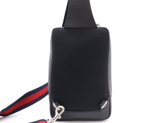 GUCCI 478325 GG Supreme Body Bag Black Waist Bag