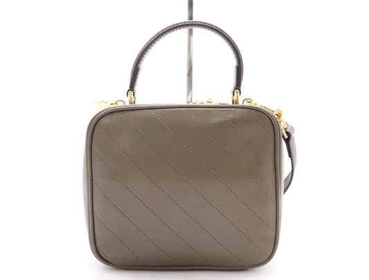 GUCCI 744434 Blondie Blondie 2-Way Handbag, Brown, Includes Dust Bag, Box, and Shoulder Strap