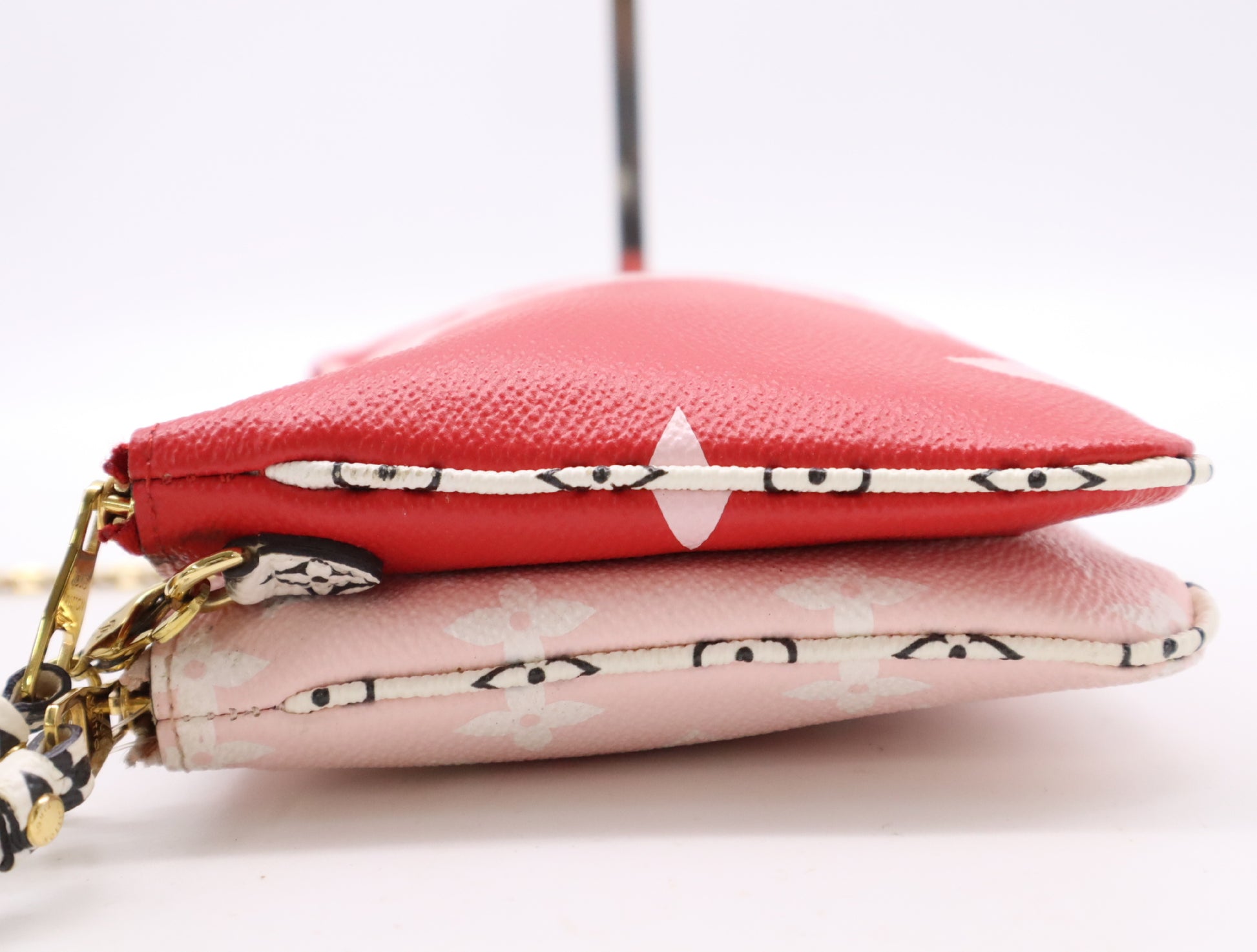 LOUIS VUITTON M67561 Monogram Giant Pochette Double Zip RFID Verified Shoulder Bag with Box, Dust Bag, and Shoulder Strap
