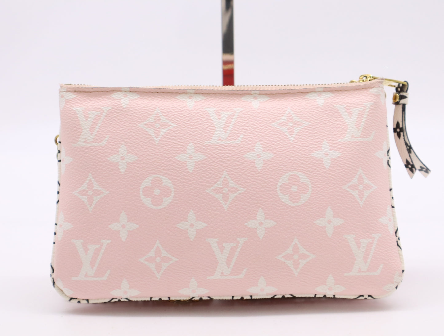 LOUIS VUITTON M67561 Monogram Giant Pochette Double Zip RFID Verified Shoulder Bag with Box, Dust Bag, and Shoulder Strap