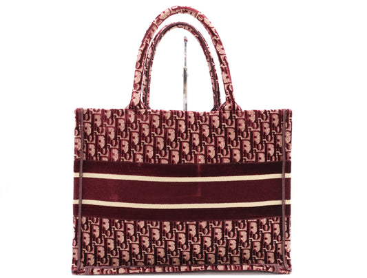 Dior Book Tote Book Tote Oblique Embroidered Trotter Red Tote Bag