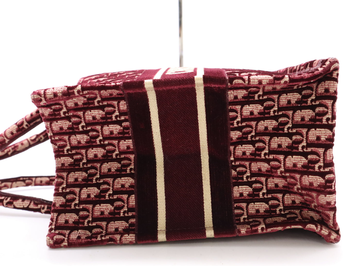 Dior Book Tote Book Tote Oblique Embroidered Trotter Red Tote Bag