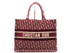 Dior Book Tote Book Tote Oblique Embroidered Trotter Red Tote Bag