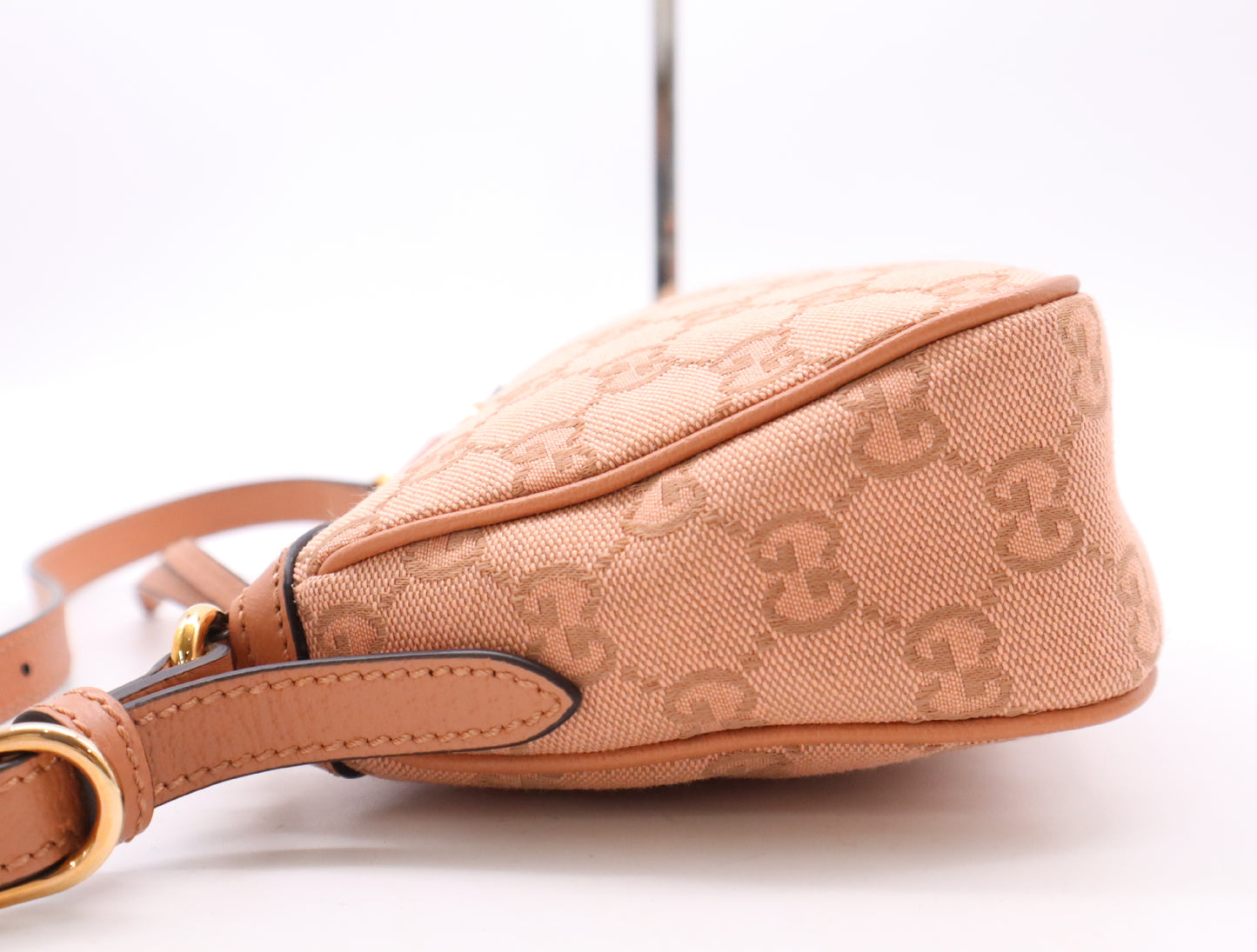 GUCCI 735145GG Canvas x Leather Off Deer Small Shoulder Bag with Storage Bag Shoulder Bag