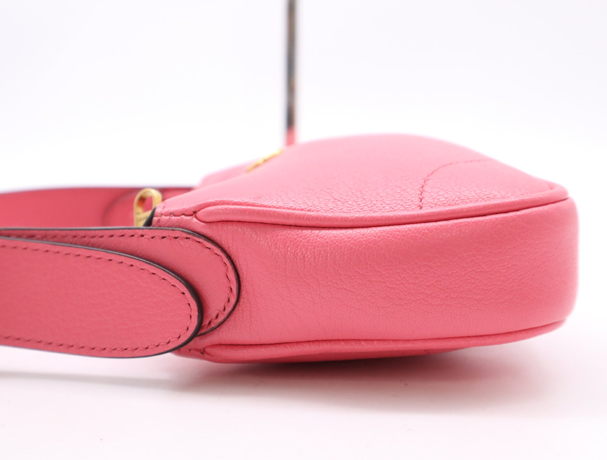 GUCCI 739076 Leather Aphrodite One Shoulder Pink with Storage Bag Topouch