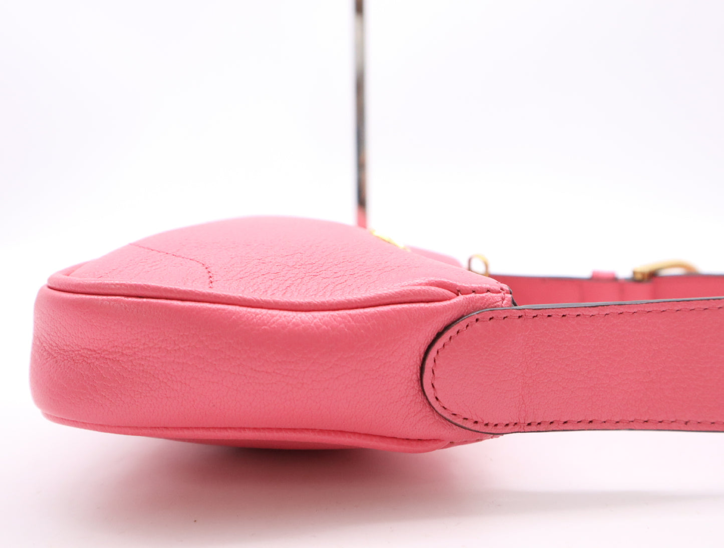 GUCCI 739076 Leather Aphrodite One Shoulder Pink with Storage Bag Topouch