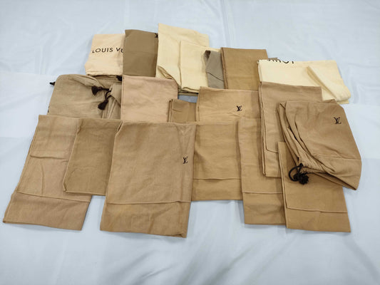 Set of 20 Louis Vuitton Dust Bags