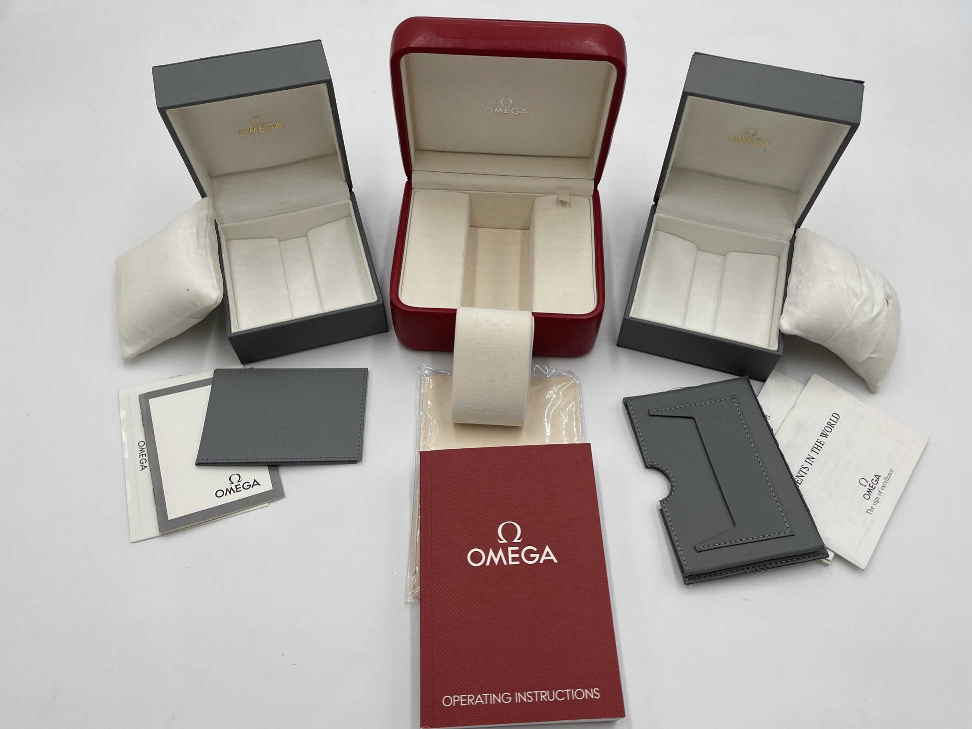 OMEGA Empty Box 3-Piece Set Unisex