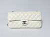 CHANEL Single Flap White Shoulder Bag