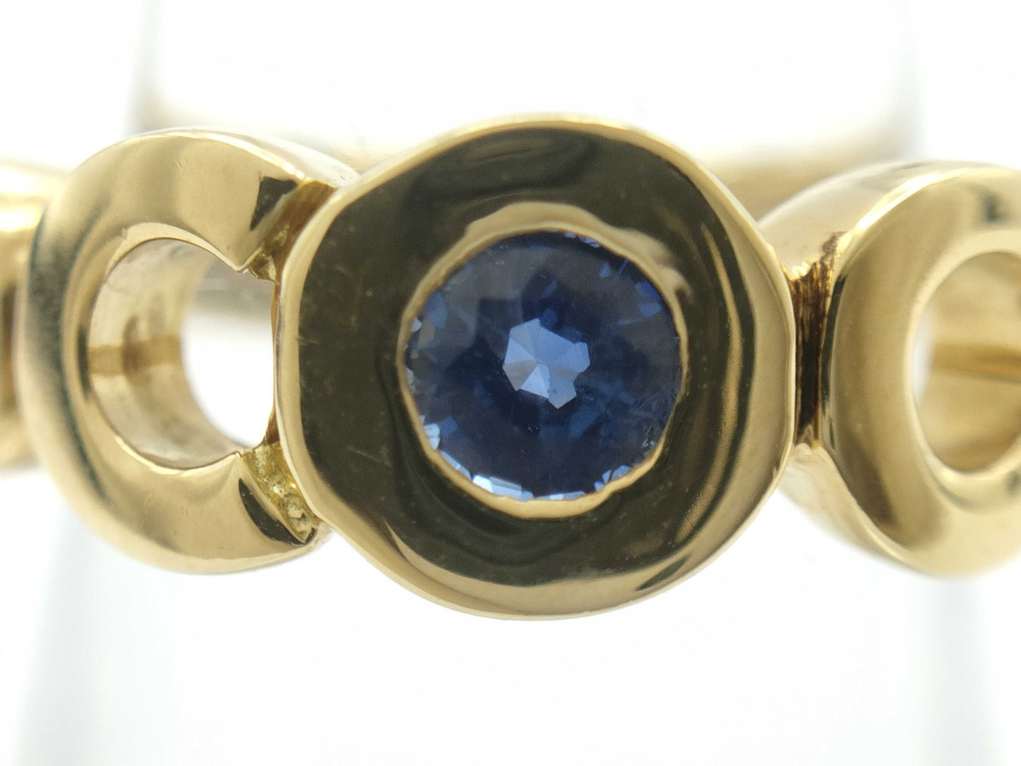 CHANEL Coco Sapphire YG 750 7.6g Ring