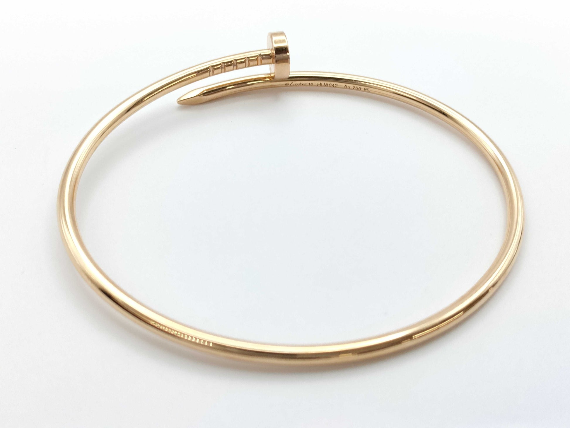 Cartier Justo Ankle SM #18 PG Au750 10.1g Bracelet Bangle